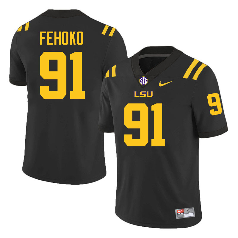 Breiden Fehoko LSU Tigers Jersey,Louisiana State University Tigers Football Jersey-Black